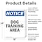 Signmission Dog Training Area, 18 in W x Rectangle, Plastic OS-2PACK-NS-P-1824-V-11435 - alternate 3